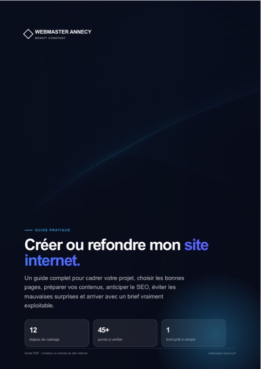 Guide PDF créer ou refondre son site internet